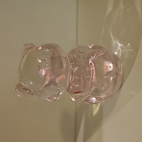 Fenton glass bear with red heart - Picture 3 of 9